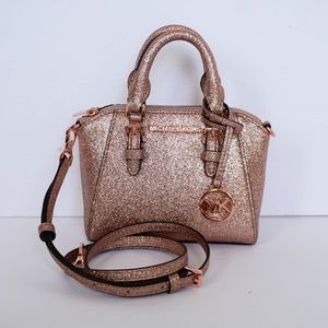 MK Ciara Mini CrossBody Glitter Pink